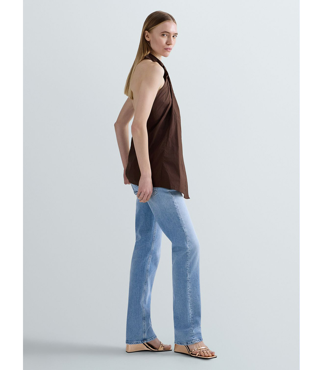 ストレートAKEME ライトブルーストレッチデニム 詳細画像 ライトブルー 4